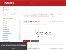 Tablet Screenshot of ffonts.net